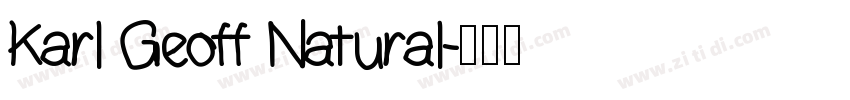 Karl Geoff Natural字体转换
